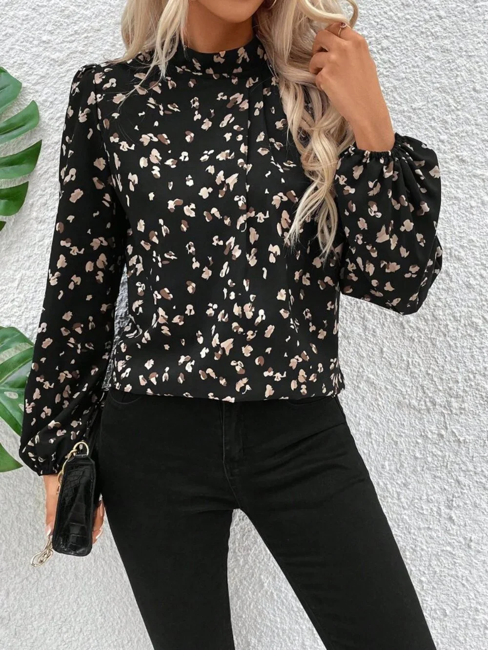 Black Casual Women's Long Sleeve Shirt